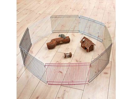 Metal enclosure, painted for small rodents, 8 parts 34 x 23 cm, ø 86 cm