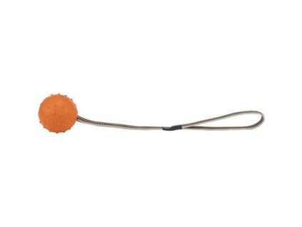 SPORTING míč tvrdý na nylon.pásku, přírodní guma 6 cm/35 cm