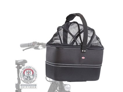 Bicycle carrier with mesh roof, mounted on handlebars 41x47x29 cm (max. 6 kg)