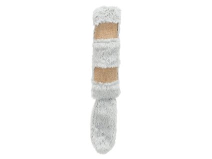 Pillow with XXL tail, plush/jute/catnip, 39cm