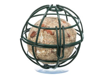 Tallow ball holder with suction cup on the window pane, ø 7 cm, lacquered metal