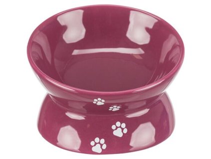 Podwyższona, ergonomiczna miska ceramiczna 0,15 l/ø 13 cm, kolor bordowy