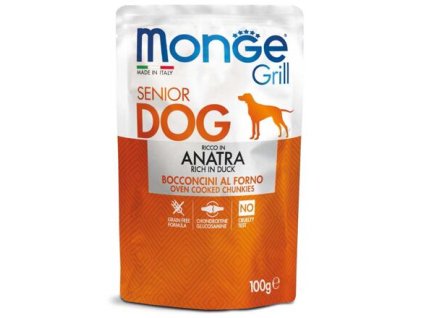MONGE GRILL SENIOR bag of duck for senior dogs 100 g