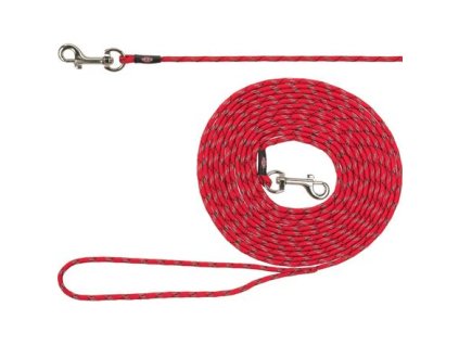 Dây xích định vị JUNIOR cho chó con, XXS-XS: 4m/ø 4 mm, màu đỏ