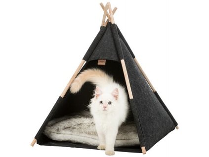 Tipi cave, 55 x 65 x 55 cm, felt, anthracite