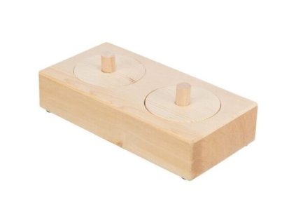 Snack Box - interactive game for rabbits, 14 x 3 x 7 cm, wood