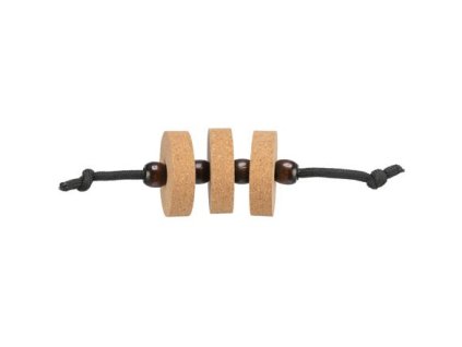 ĐĨA CityStyle trên dây, đồ chơi cho mèo, 4 x 14 cm, nút chai / gỗ