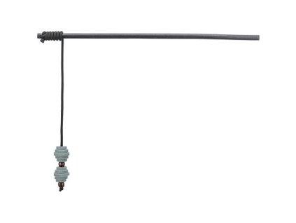 Kij do zabawy CityStyle z kulkami, drewno/filc, 40 cm