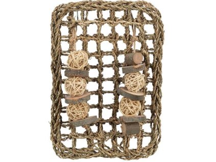 Toy mat, 100% natural - sea grass/wood/rattan