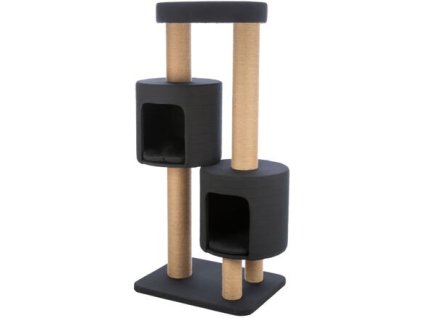 TEITES XXL scratching post, 148 cm, 2 needles, robust posts, black