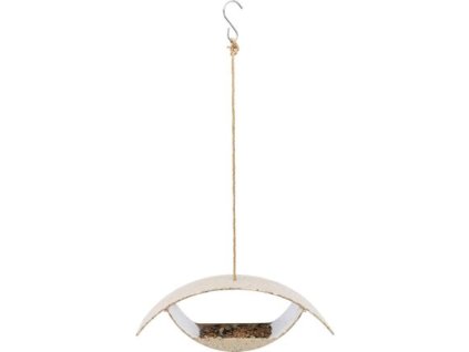 Oko - outdoor feeder for hanging, 32.5 x 12 x 10.1 cm, brown