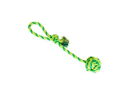 Přetahovadlo HipHop bavlněný míč, sv.zelená, tm.zelená, (Provedení 38cm, 130g)
