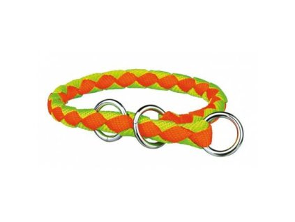 Obojek CAVO kulatý polostahovací - neon oranžový/zelený (Provedení XS-S: 25-31cm/ ø12mm)