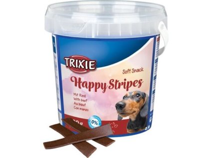 Soft Snack Happy Stripes - Rindfleischstreifen, Eimer 500 g