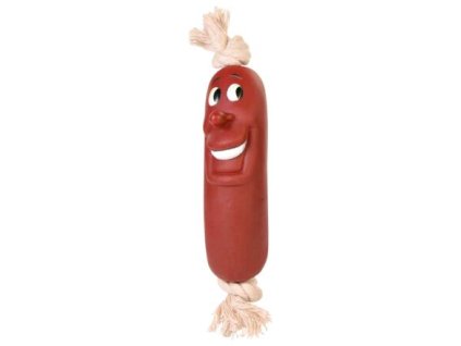 Cheerful sausage on a string 1pc 11 cm