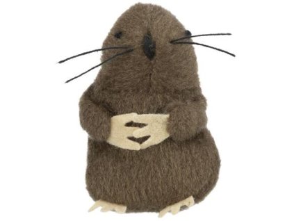 Stehender pfeifender Plüschmaulwurf mit Katzenminze 5 cm TRIXIE (RP CZK 0,90)