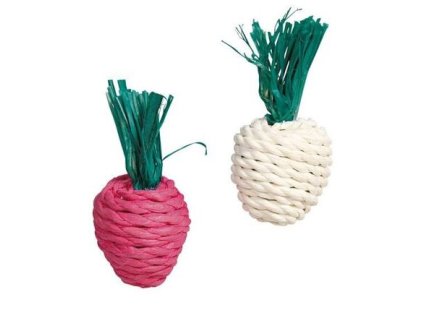 Sisal radish white and red 8 cm (2 pcs)