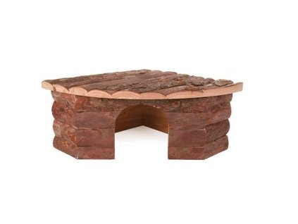 Dřevěný dům rohový JESPER (Provedení 42 x 15 x 30/30 cm, např. králík)