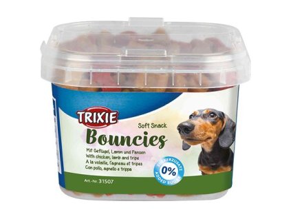 Soft Snack BOUNCIES thịt gà, thịt cừu, lòng bò viên nhỏ 140 g
