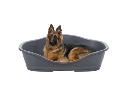Be Eco plastic bed Sleeper No. 6 with ventilation 117 x 77 cm, dark gray