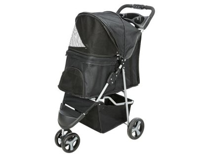 Xe đẩy gấp nhanh 47x100x80cm, tải trọng tối đa 11kg, màu đen