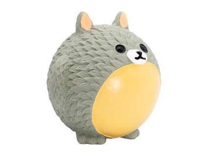 Ball in animal design, with sound, 8 cm, latex, gray, HipHop