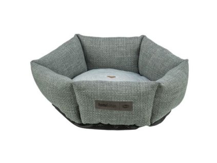 VIVIANA kulatý sametový pelech, ø 50 cm,  modro-šedá