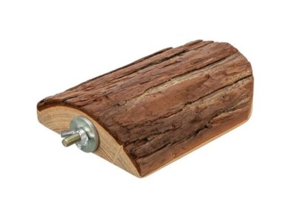 Platform with screw, natural wood, 10 x 15 cm