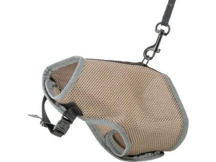 VESTA harness with leash for a cat 24-42 cm/1.20 m, grey-beige