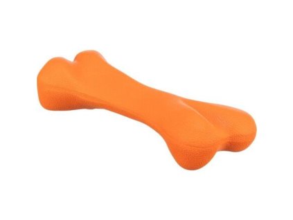 Bone authentic design 22 cm, hard rubber, orange