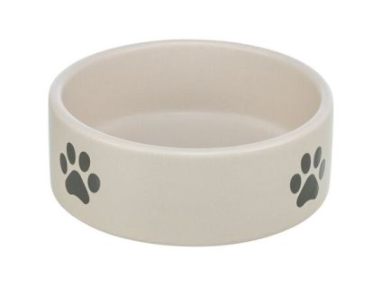 Keramická miska, motiv tlapka, světlešedá/šedá (Provedení 1,4 l/ ø 20 cm )