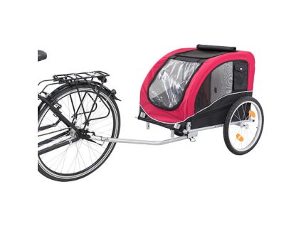 Dog stroller for a bicycle L 75 x 86 x 80/145 cm, load capacity max. 30 kg