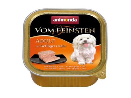 ANIMONDA pate NGƯỜI LỚN - thịt gia cầm, thịt bê cho chó 150g