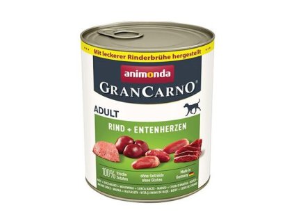 GRANCARNO Adult - beef, duck heart 800g