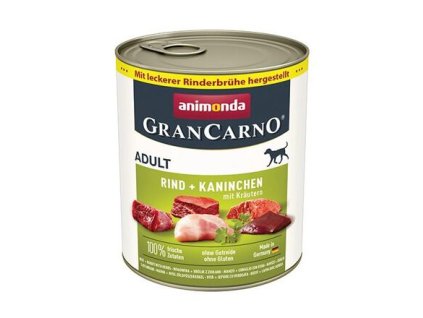 GRANCARNO Adult - králík + bylinky 800g