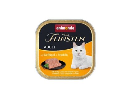 ANIMONDA pate ADULT - gia cầm, mì ống cho mèo 100g