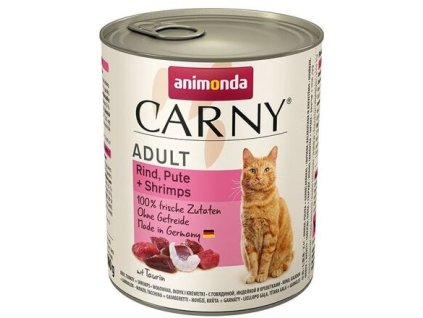 ANIMONDA Dosenfutter CARNY Adult - Rind, Truthahn, Garnelen 800g