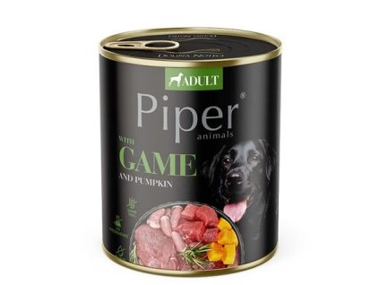 PIPER MỚI với thịt nai và bí ngô, thức ăn đóng hộp cho chó 800g