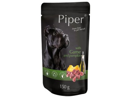 PIPER with venison and pumpkin, pouch for dogs 150 g