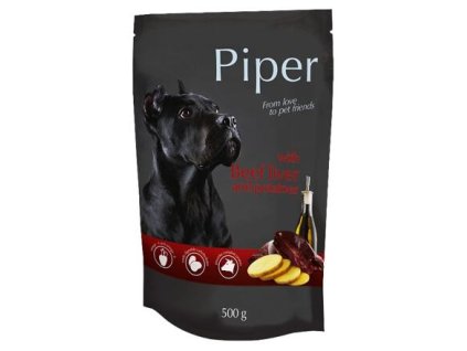 PIPER with beef liver and potatoes, pouch for dogs 500g