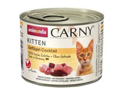 ANIMONDA đóng hộp CARNY Kitten - cocktail gia cầm 200g