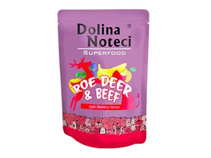 DOLINA NOTECI SUPERFOODS srnec a hovězí kapsička pro psy 300 g