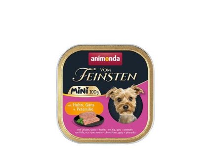 ANIMONDA pate Vom Feinsten MINI - chicken, goose, parsley for dogs 100 g