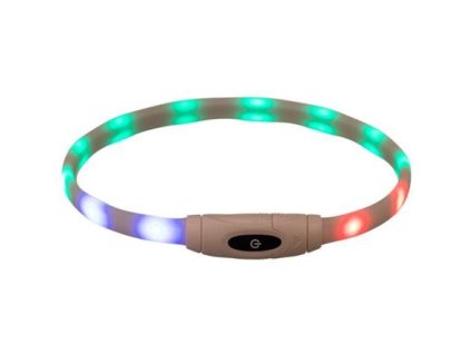 Flash USB luminous collar, XS-XL: 65 cm / 16 mm, multi-color (RP 2.10 CZK)