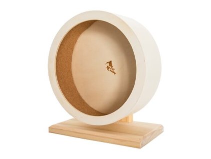 Vòng quay PetBuddy, bánh xe chạy cho chuột hamster, 21 cm, gỗ thông/nút bần
