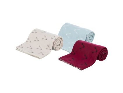 20 Xmas Christmas Fleece Blankets NATALYA, 100 x 70 cm/150 x 100 cm, Wine/Light Blue/Grey