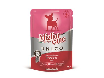 Miglior Cane Unico MINI kapsička šunka 80g - pes