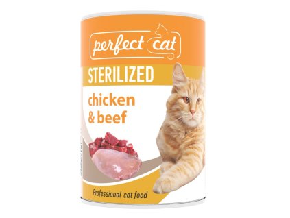 Perfect Cat Chicken & Beef (STERILIZED) 400g