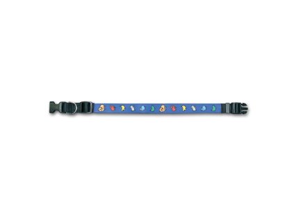 Obojek Ethnic modrý S, 2x35-50cm