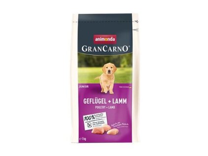 GranCarno Dog DryFood Junior s drůbežím a jehněčím masem, 1kg